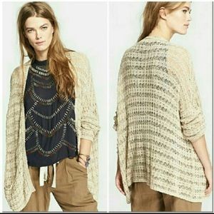 NEW free people nude cardigan